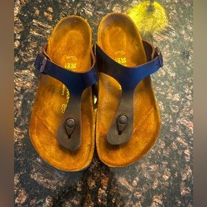 Birkenstock Gizeh, dark brown leather